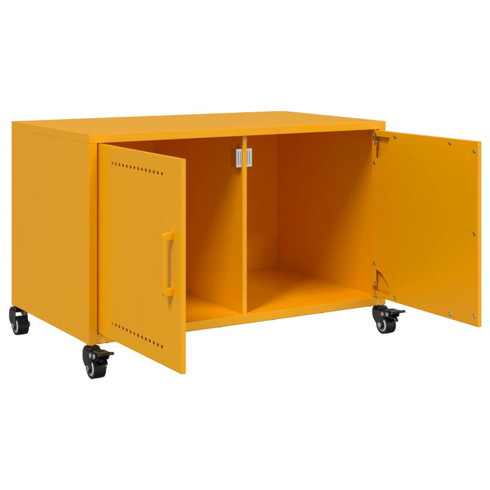 TV Cabinet Mustard Yellow 68x39x43.5 cm Steel