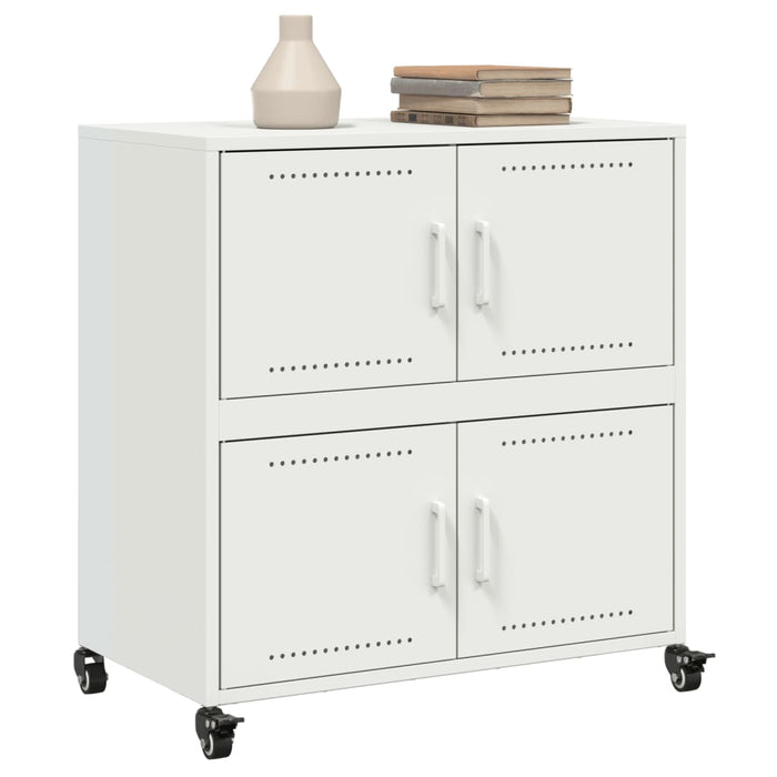 Sideboard White 68x39x72 cm Steel