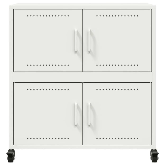 Sideboard White 68x39x72 cm Steel