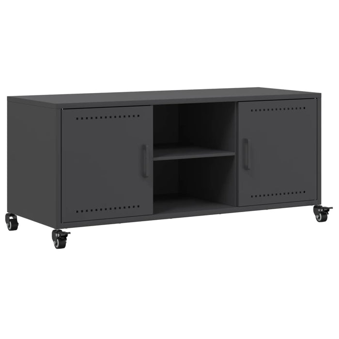 TV Cabinet Black 100.5x39x43.5 cm Steel