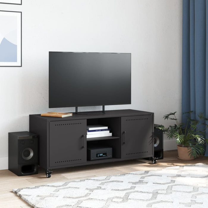 TV Cabinet Black 100.5x39x43.5 cm Steel