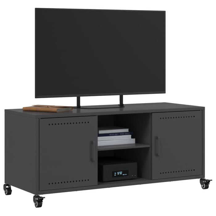 TV Cabinet Black 100.5x39x43.5 cm Steel