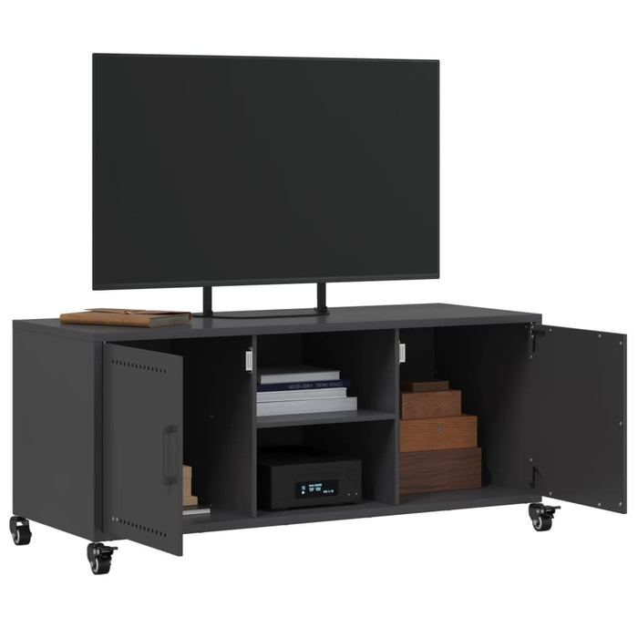 TV Cabinet Black 100.5x39x43.5 cm Steel