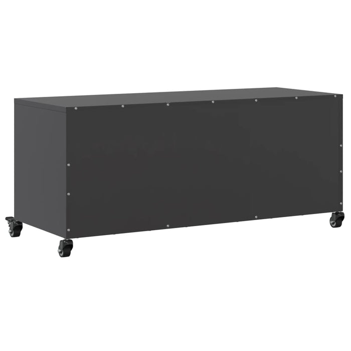 TV Cabinet Black 100.5x39x43.5 cm Steel