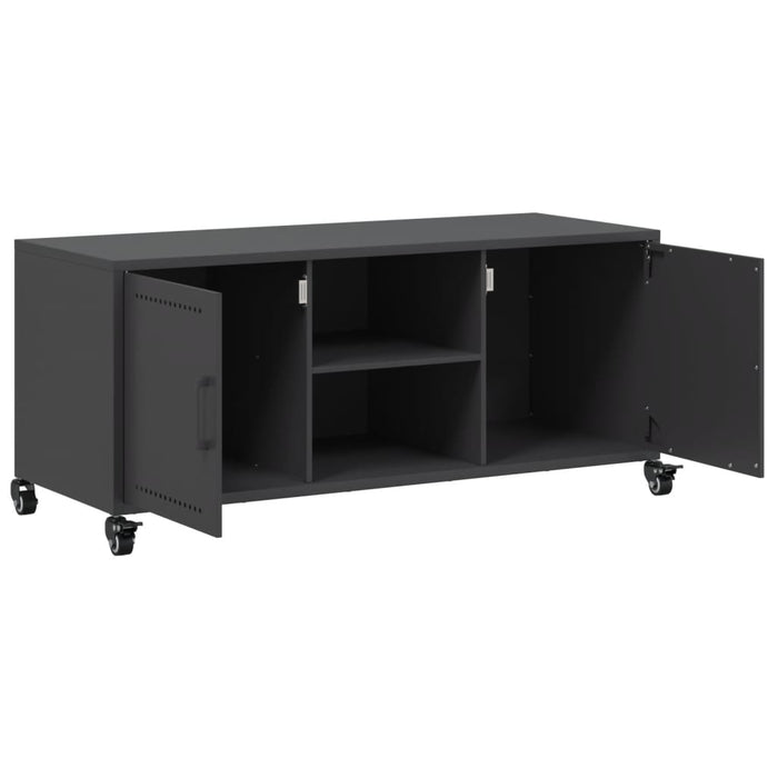 TV Cabinet Black 100.5x39x43.5 cm Steel