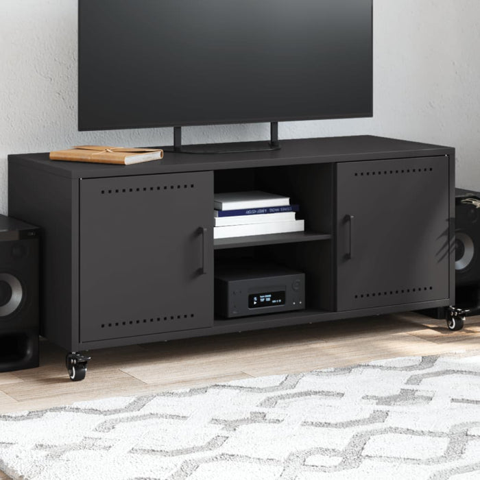 TV Cabinet Black 100.5x39x43.5 cm Steel