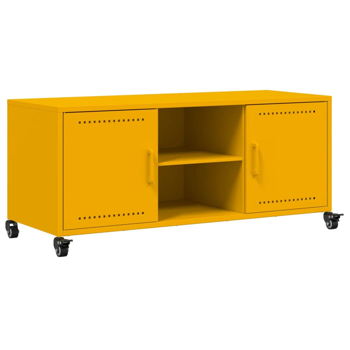 TV Cabinet Mustard Yellow 100.5x39x43.5 cm Steel