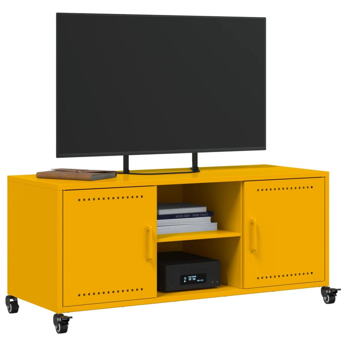 TV Cabinet Mustard Yellow 100.5x39x43.5 cm Steel