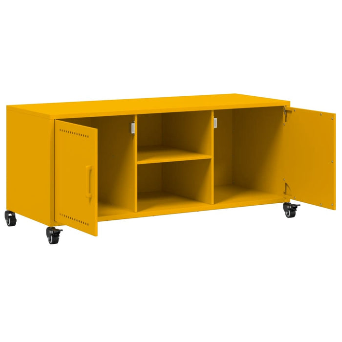 TV Cabinet Mustard Yellow 100.5x39x43.5 cm Steel