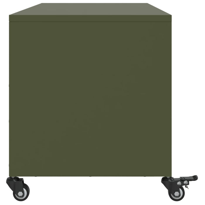 TV Cabinet Olive Green 100.5x39x43.5 cm Steel