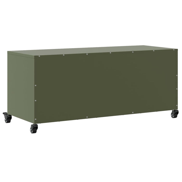 TV Cabinet Olive Green 100.5x39x43.5 cm Steel