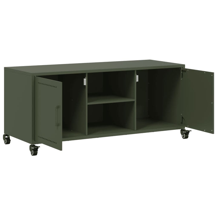 TV Cabinet Olive Green 100.5x39x43.5 cm Steel