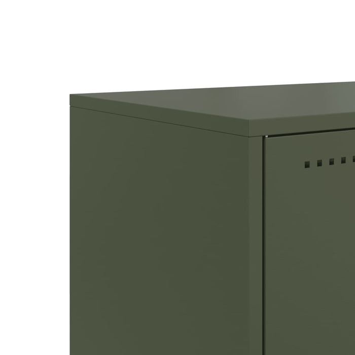 TV Cabinet Olive Green 100.5x39x43.5 cm Steel