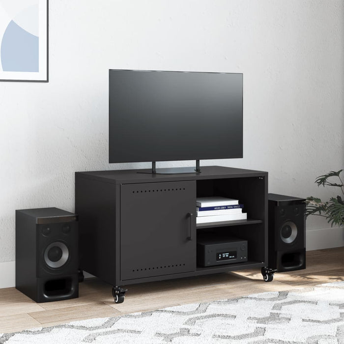 TV Cabinet Black 68x39x43.5 cm Steel