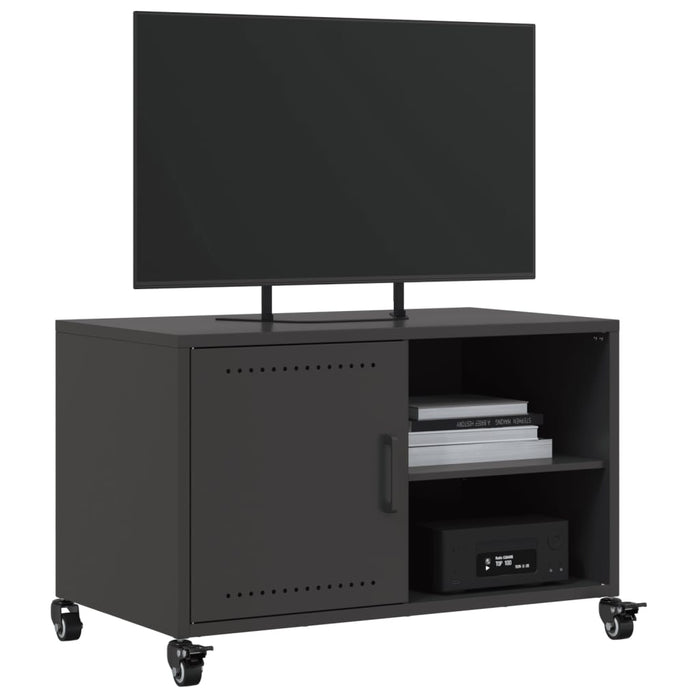 TV Cabinet Black 68x39x43.5 cm Steel