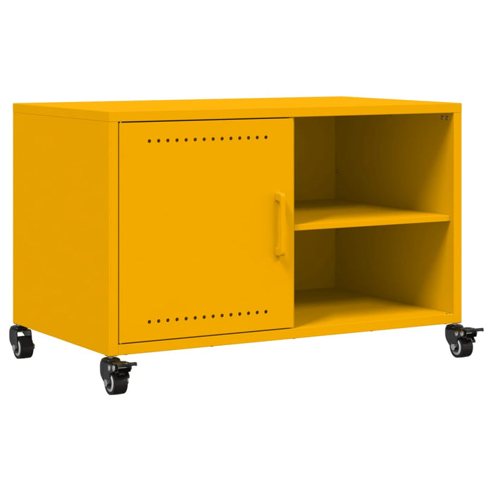 TV Cabinet Mustard Yellow 68x39x43.5 cm Steel