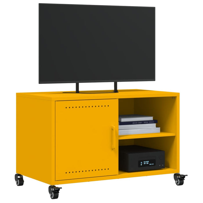 TV Cabinet Mustard Yellow 68x39x43.5 cm Steel