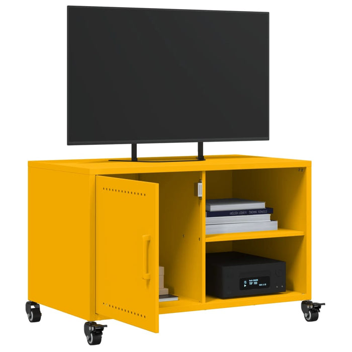 TV Cabinet Mustard Yellow 68x39x43.5 cm Steel