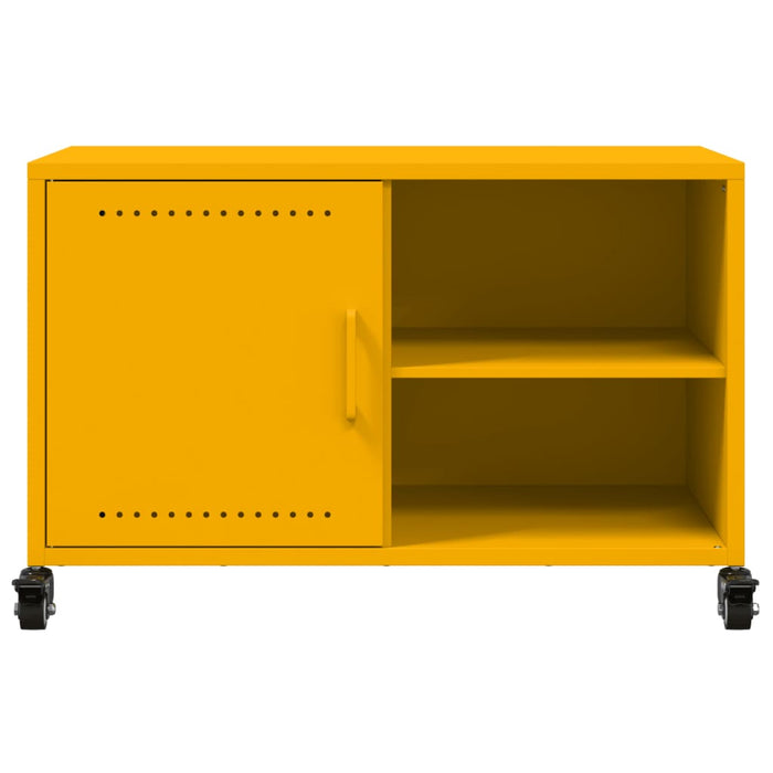 TV Cabinet Mustard Yellow 68x39x43.5 cm Steel