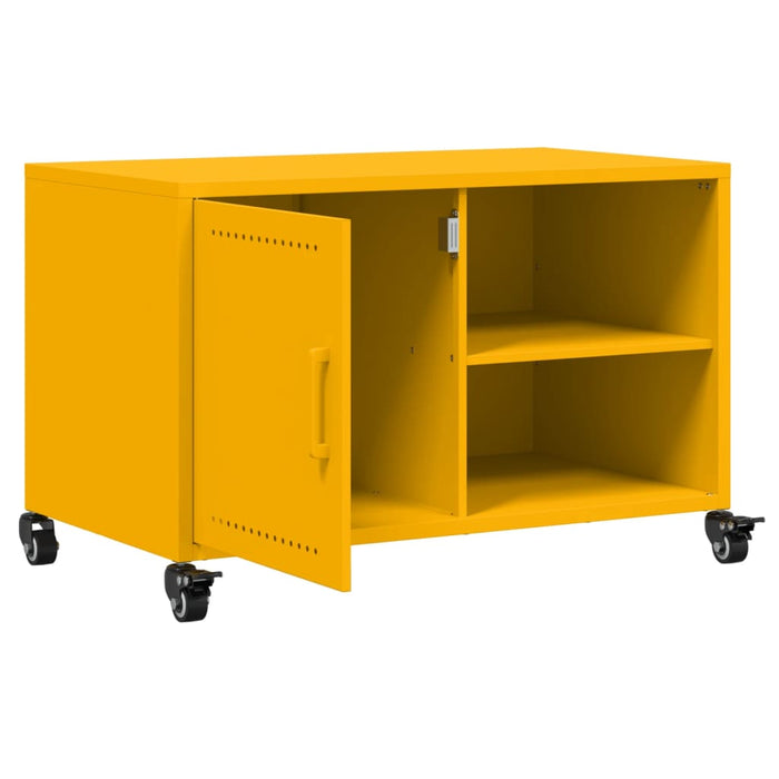 TV Cabinet Mustard Yellow 68x39x43.5 cm Steel