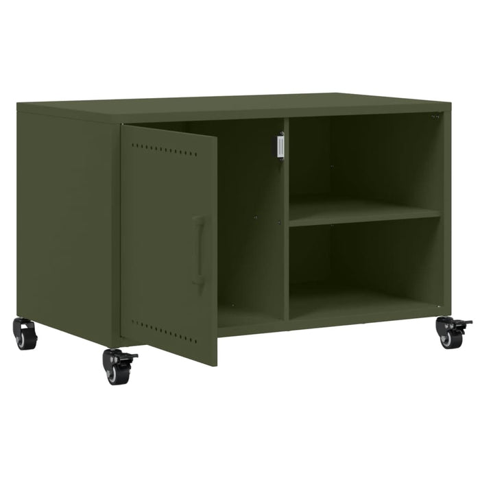 TV Cabinet Olive Green 68x39x43.5 cm Steel