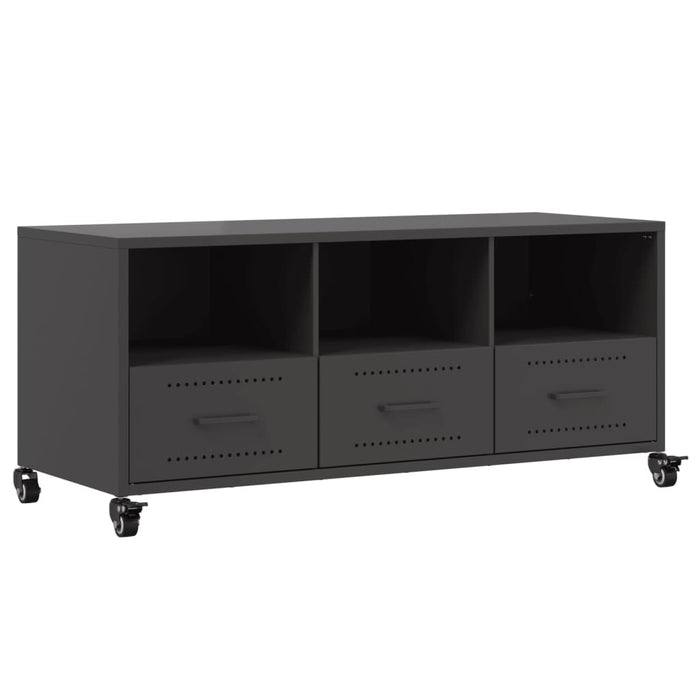 TV Cabinet Black 100.5x39x43.5 cm Steel