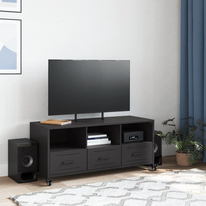 TV Cabinet Black 100.5x39x43.5 cm Steel