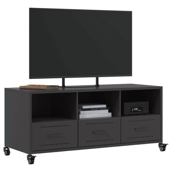 TV Cabinet Black 100.5x39x43.5 cm Steel