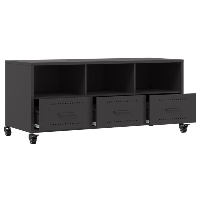 TV Cabinet Black 100.5x39x43.5 cm Steel