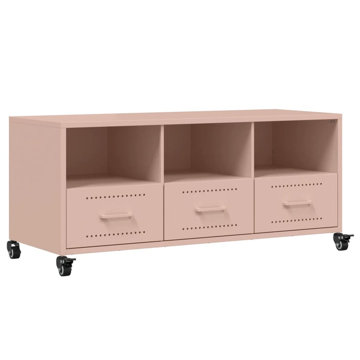 TV Cabinet Pink 100.5x39x43.5 cm Steel