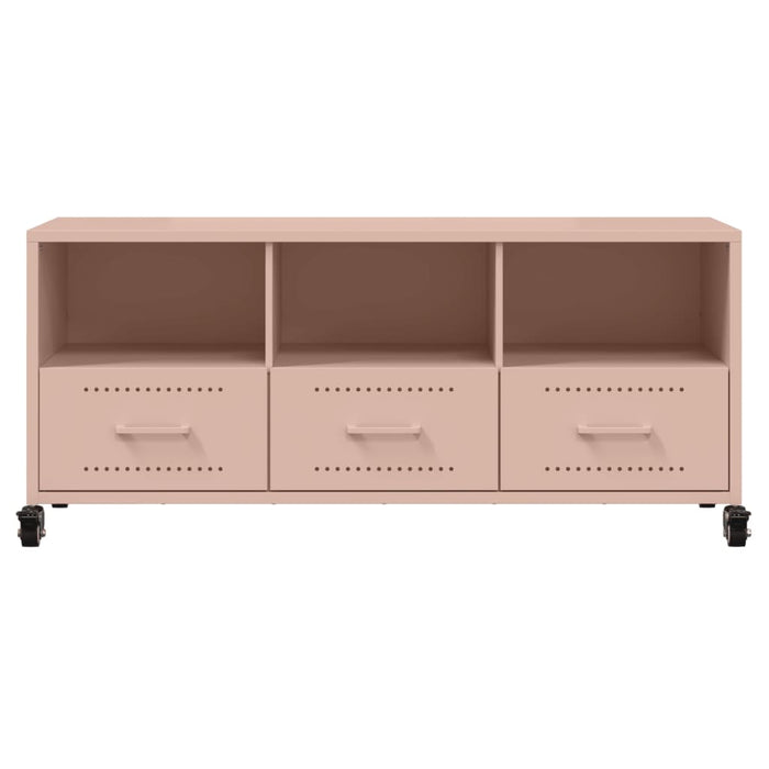 TV Cabinet Pink 100.5x39x43.5 cm Steel