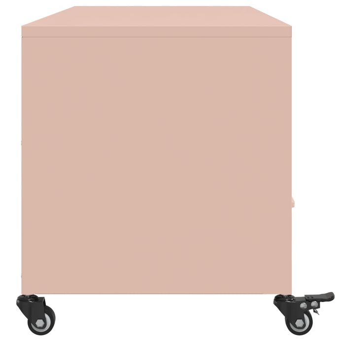 TV Cabinet Pink 100.5x39x43.5 cm Steel