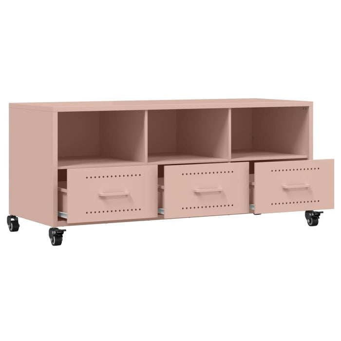 TV Cabinet Pink 100.5x39x43.5 cm Steel