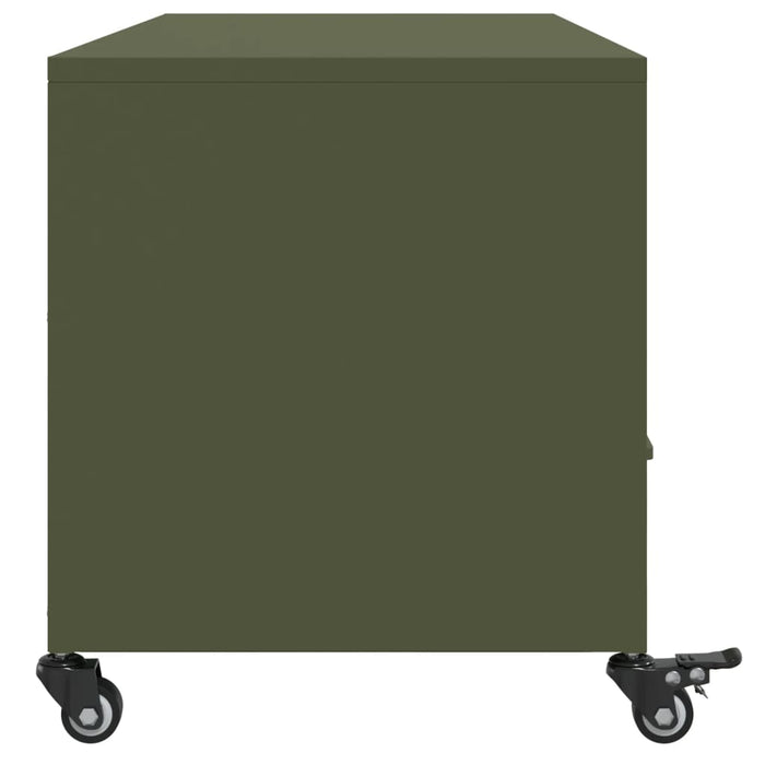 TV Cabinet Olive Green 100.5x39x43.5 cm Steel