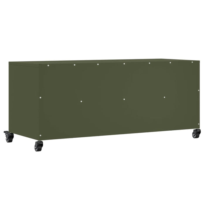 TV Cabinet Olive Green 100.5x39x43.5 cm Steel