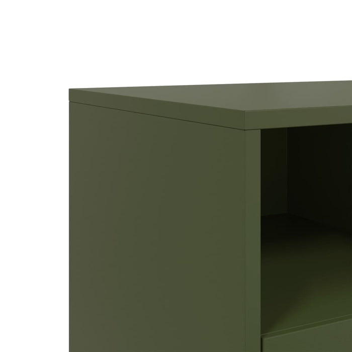 TV Cabinet Olive Green 100.5x39x43.5 cm Steel