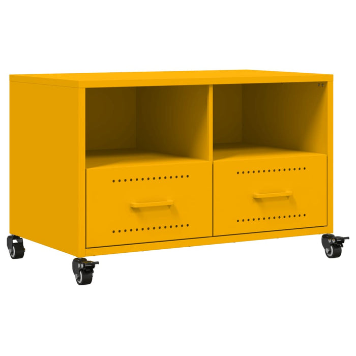 TV Cabinet Mustard Yellow 68x39x43.5 cm Steel