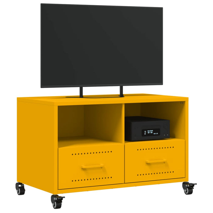 TV Cabinet Mustard Yellow 68x39x43.5 cm Steel