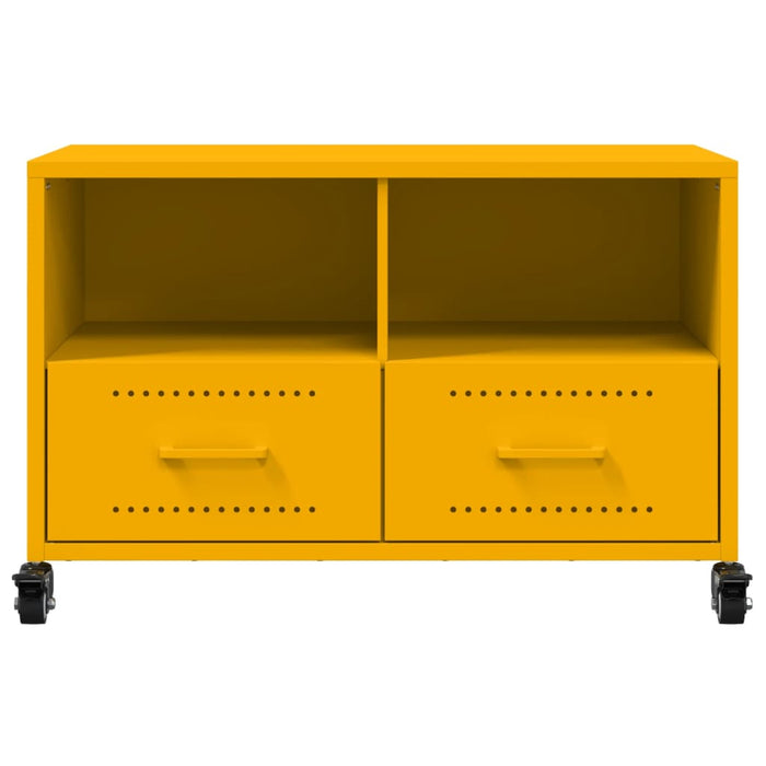 TV Cabinet Mustard Yellow 68x39x43.5 cm Steel