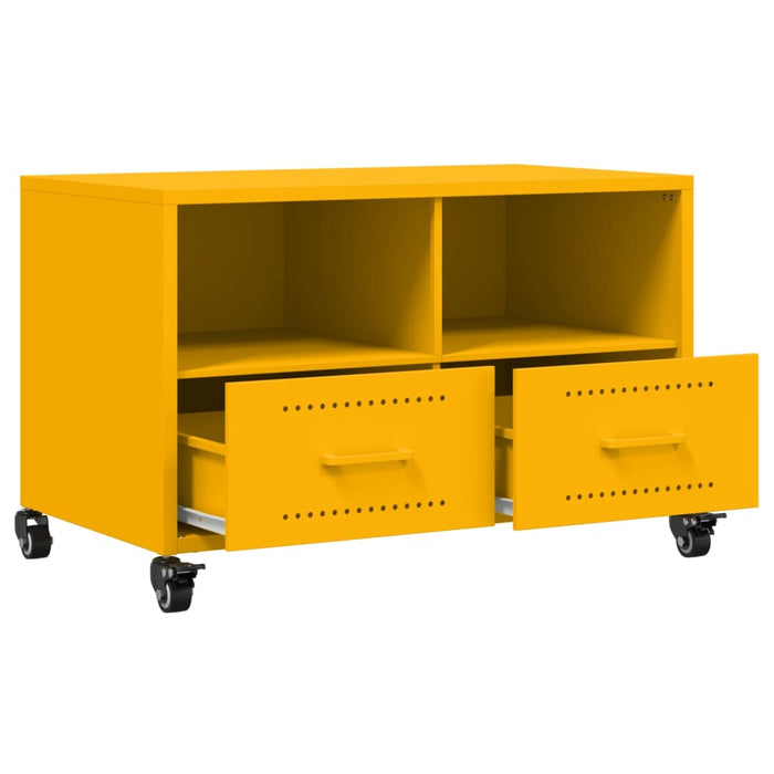 TV Cabinet Mustard Yellow 68x39x43.5 cm Steel