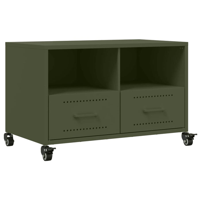 TV Cabinet Olive Green 68x39x43.5 cm Steel