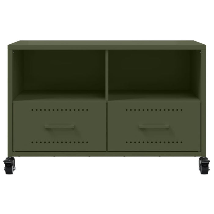 TV Cabinet Olive Green 68x39x43.5 cm Steel