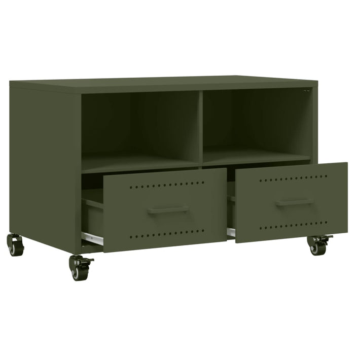 TV Cabinet Olive Green 68x39x43.5 cm Steel