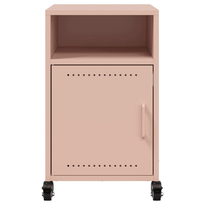 Bedside Cabinets 2 pcs Pink 36x39x59 cm Steel