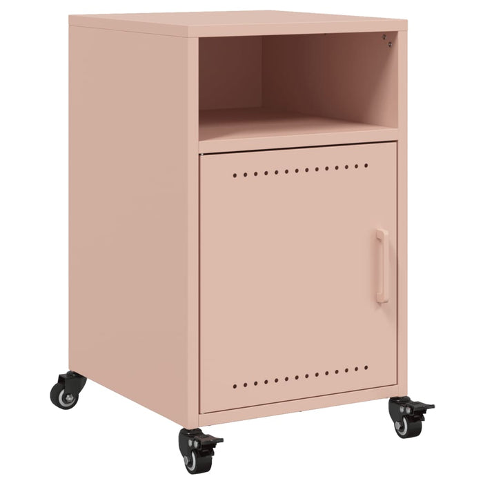 Bedside Cabinets 2 pcs Pink 36x39x59 cm Steel