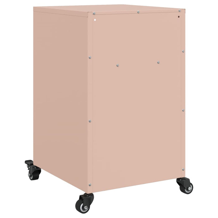 Bedside Cabinets 2 pcs Pink 36x39x59 cm Steel