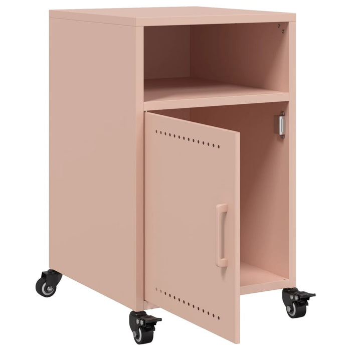 Bedside Cabinets 2 pcs Pink 36x39x59 cm Steel