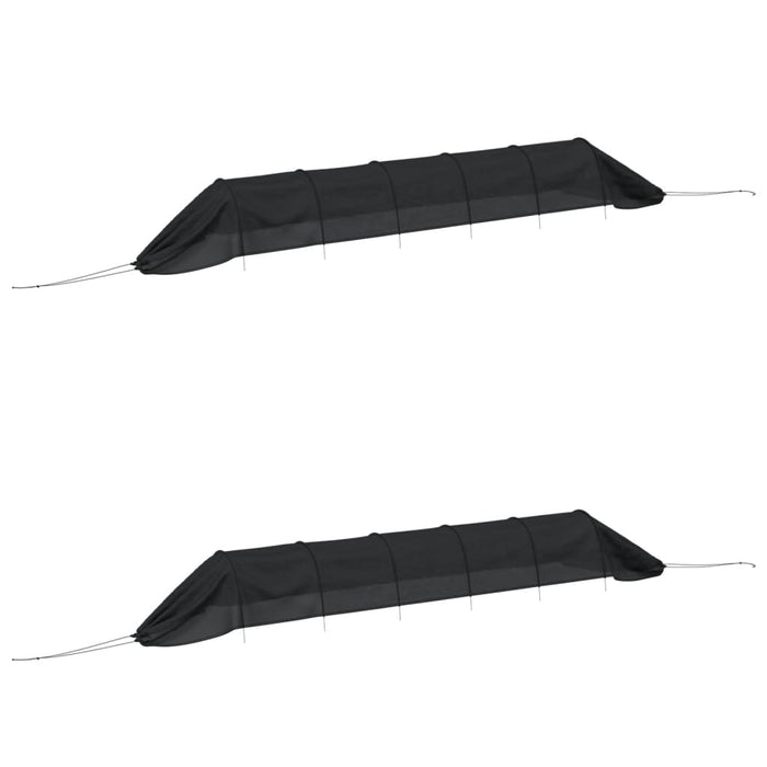 Netting Tunnels 2 pcs Black Steel and Polyethylene