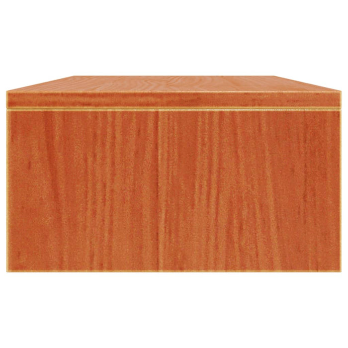 Monitor Stand Wax Brown 50x24x13 cm Solid Wood Pine