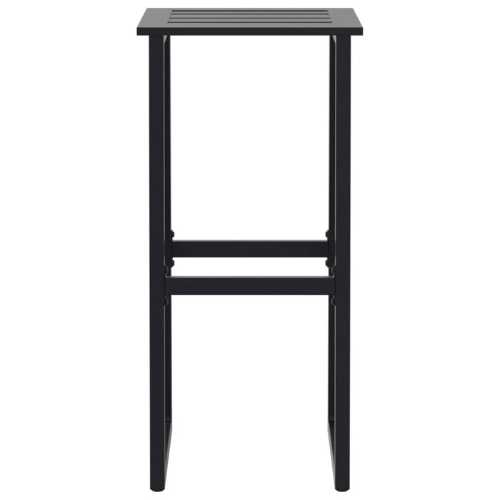 Scaune de bar 4 buc Negru 38x38x80 cm Otel vopsit cu pulbere